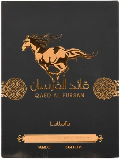 Lattafa Perfume Perfume Qaed Al Fursan para Eau de Parfum Spray, 85 g