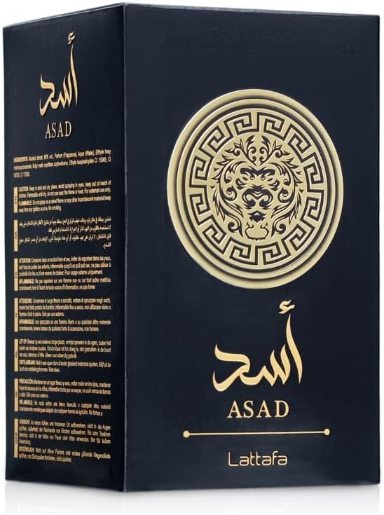 Perfume Asad Black de Latafa Eau De Parfum100ml - Masculino