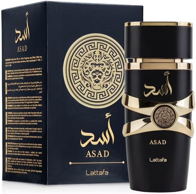 Perfume Asad Black de Latafa Eau De Parfum100ml - Masculino