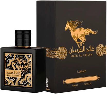 Lattafa Perfume Perfume Qaed Al Fursan para Eau de Parfum Spray, 85 g